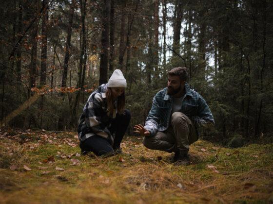 Mirek s Pavlínou Fričkovou při koučinku a tréninku Lesní mysli