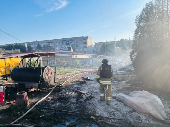 Rusko 16. července zaútočilo na centrum města Dobropillja
