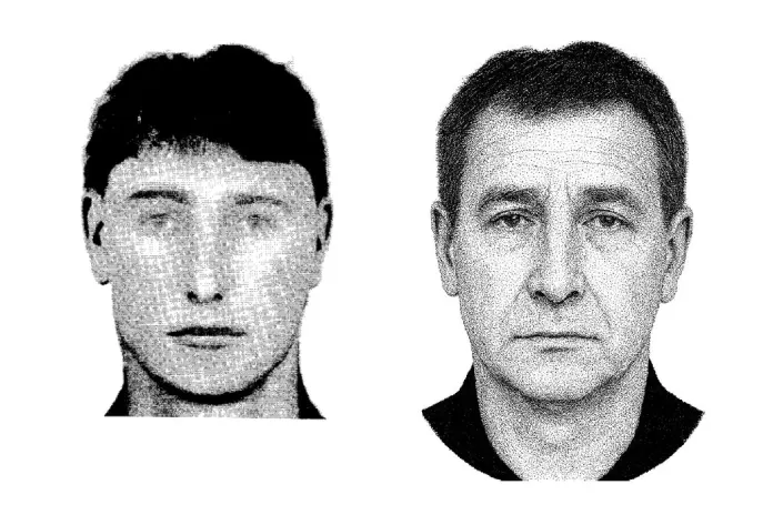Podobizna muže podezřelého z vraždy ve Šternberku - Vrah ze Šternberka