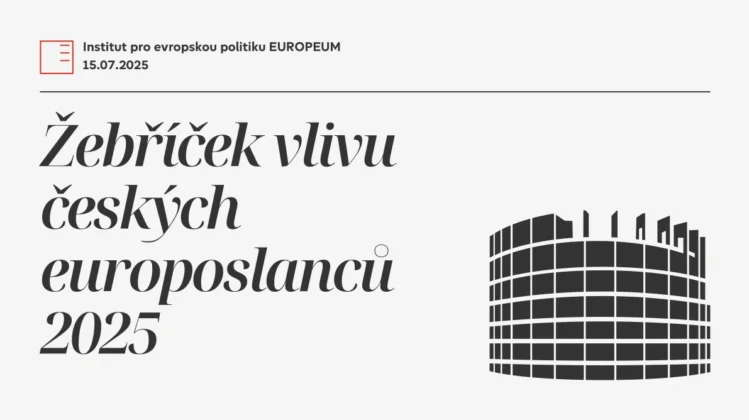 Žebříček vlivu českých europoslanců 2025