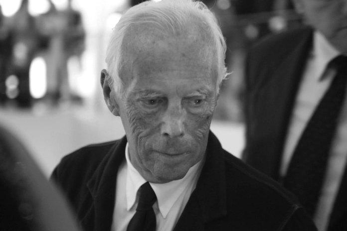 Italský módní návrhář Giorgio Armani