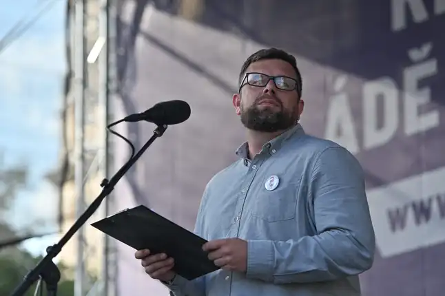 Předseda spolku Milion chvilek pro demokracii Lukáš Hilpert