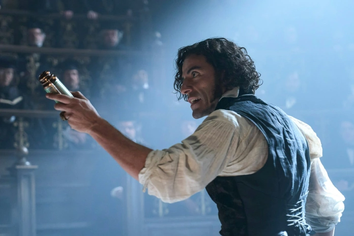 Snímek z filmu Frankenstein (2025)