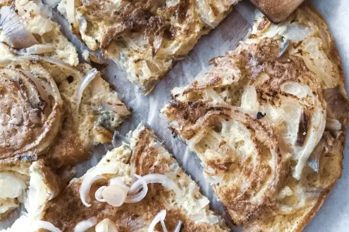 Alsaský cibulový koláč - Recept