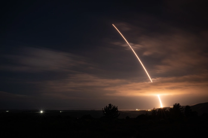 Zkušební odpálení mezikontinentální rakety Minuteman III