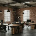 Nábytek na míru. Industriální styl kanceláře