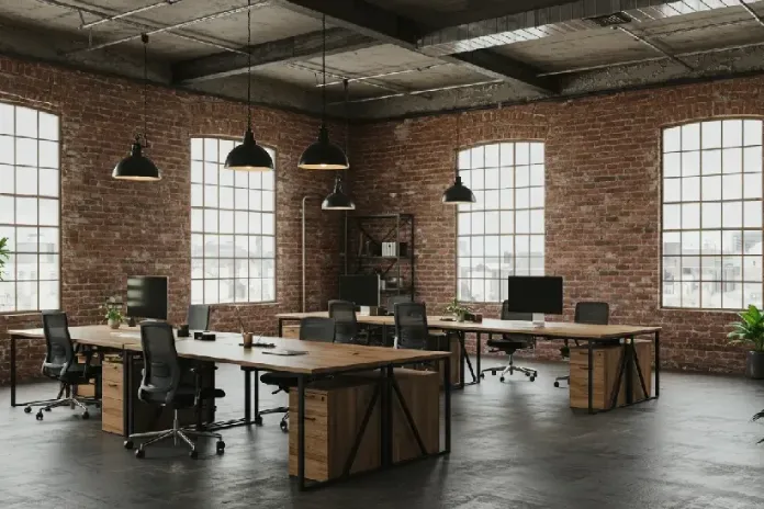 Nábytek na míru. Industriální styl kanceláře