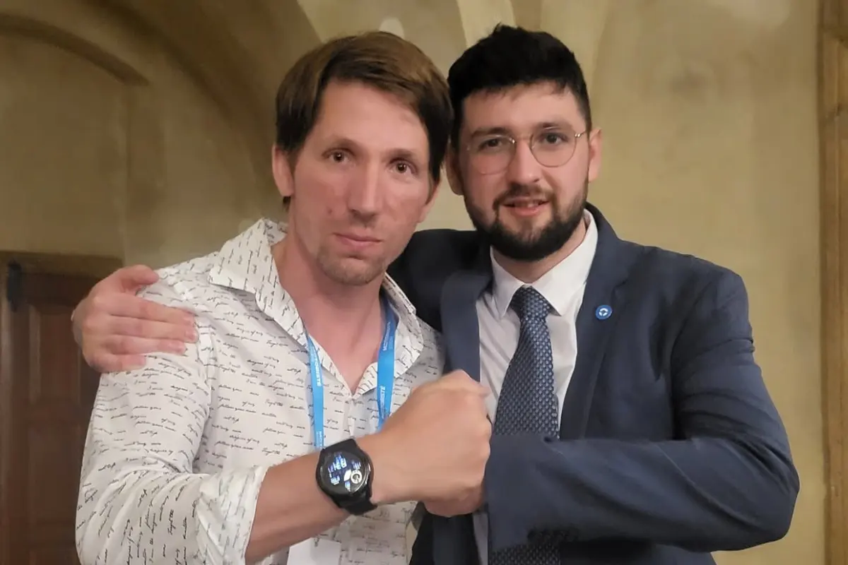 Aktivista František Kubásek a poslanec Matěj Gregor